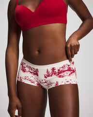Cotton Boyshort Panty - ENCHANTED TOILE CHAMPAGNE | Soma Women