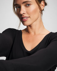 Long Sleeve Pajama Top - BLACK | Soma Women