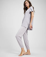 Short Sleeve Pajama Tunic Tee - MOONSTONE | Soma Women