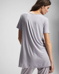 Short Sleeve Pajama Tunic Tee - MOONSTONE | Soma Women