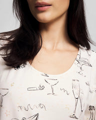 Long-Sleeve Sleepshirt - FIZZ THE SEASON FOIL | Soma Women