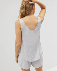 Slub V-Neck Pajama Tank - BLUE SLUB | Soma Women