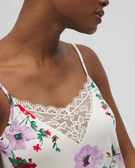 Lace Trim Pajama Cami - RHAPSODY FLORAL SUGAR | Soma Women