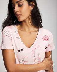Short Sleeve Sleepshirt - BE MINE PRETTY PINK | Soma Women