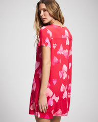 Short Sleeve Sleepshirt - WHOLE LOTTA LOVE RED | Soma Women