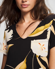 Short Sleeve Sleepshirt - MYSTIC BLOOMS BLACK MID | Soma Women