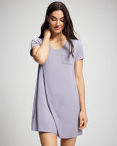 Short Sleeve Sleepshirt - LAVENDER CLOUD | Soma Women