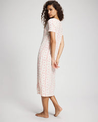 Short Sleeve Long Sleepshirt - COQUETTE VALENTINE CHAMP | Soma Women