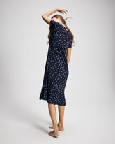 Short Sleeve Long Sleepshirt - MOVEMENT DOT NAVY | Soma Women