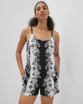 Flyaway Pajama Cami - STAMPED FLORAL SCARF BLK | Soma Women