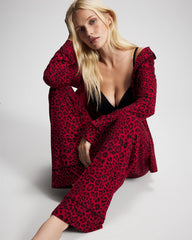 Printed Pajama Pant - FELINE PAINT THE TOWN RED | Soma Women