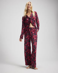 Printed Pajama Pant - HOLLY JOLLY RED VELVET | Soma Women