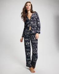Printed Pajama Pant - COSMIC BALLET NAVY | Soma Women