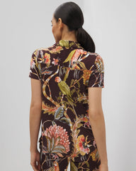 Short Sleeve Notch Collar Pajama Top - PARROT-DISO PLUME G PLUM | Soma Women