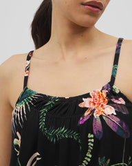 Pajama Cami - PARADISE PLUMES BLACK | Soma Women