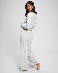 Pointelle Wide Leg Pajama Pant - HEATHER FROST | Soma Women