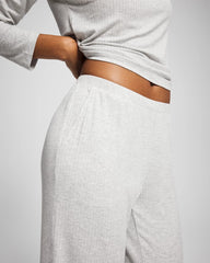Pointelle Wide Leg Pajama Pant - HEATHER FROST | Soma Women