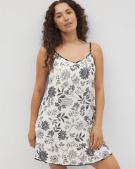 V-Neck Chemise - MEANDERING GARDEN CHAMP | Soma Women