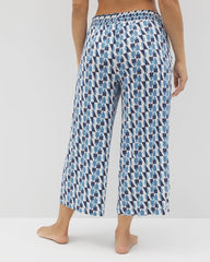 Cropped Pajama Pants - PRISM GEO MID NAVY | Soma Women