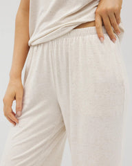 Slub Wide Leg Pajama Crop - IVORY SLUB | Soma Women