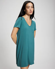 Short-Sleeve Sleepshirt - CERULEAN TEAL | Soma Women