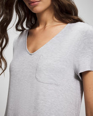 Short-Sleeve Sleepshirt - HEATHER OPAL GRAY | Soma Women