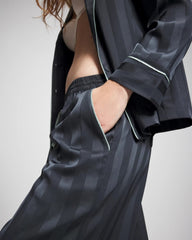 Shadow Stripe Pajama Pant - PETROL | Soma Women
