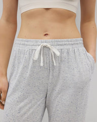 Slub Banded Ankle Pajama Pant - BLUE SLUB | Soma Women