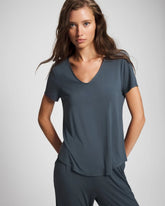 Short Sleeve Pajama Tee - PETROL | Soma Women