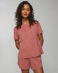 Short-Sleeve Pocket Pajama Tee - | Soma Women