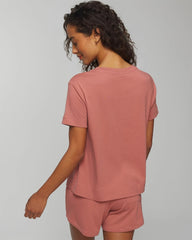 Short-Sleeve Pocket Pajama Tee - | Soma Women