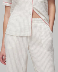 Pajama Pants - DBL CLOTH BW STRIPE | Soma Women