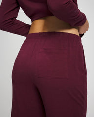 Crop Pajama Pants - VELVET PLUM | Soma Women