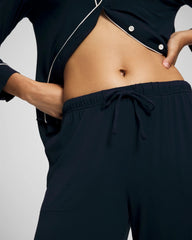 Solid Piped Pajama Pants - NIGHTFALL NAVY | Soma Women