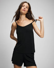 V-Neck Pajama Cami - BLACK | Soma Women