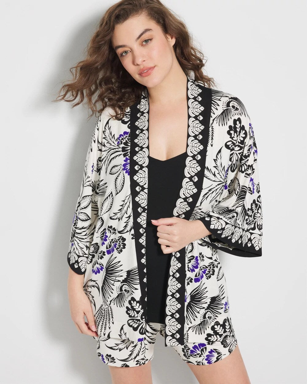 Pajama Cardi - FLY BY NIGHT CHMPGNE DRMS | Soma Women