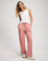 Essential Terry Straight Leg Pants - CINDER ROSE | Soma Women