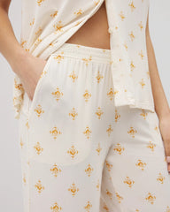 Cropped Pajama Pants - KASHMIR PAISLEY PLCD CH | Soma Women