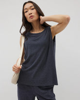 Rib Knit Sleeveless Top - HEATHER ECLIPSE | Soma Women