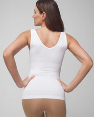 Mid-Level Shaping Seamless Reversible 2-Way Tank - WHITE | Soma Women