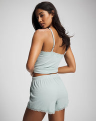 Pointelle Pajama Short - GREEN MIST | Soma Women