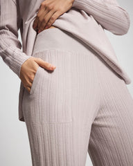 Premier Knit Rib Straight Leg Pant - GRAY GLASS | Soma Women