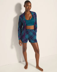 Pajama Shorts - BUNDLE UP PLAID BIAS TEAL | Soma Women