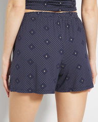 Pajama Shorts - SHINE ON DOT NAVY | Soma Women