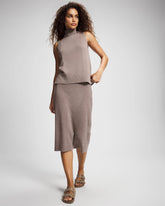 Premier Knit Sweater Midi Skirt - HEATHER FAWN | Soma Women