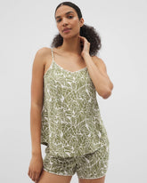 V-Neck Pajama Cami - PALMTASTIC VETIVER/CHAMP | Soma Women
