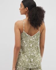 V-Neck Pajama Cami - PALMTASTIC VETIVER/CHAMP | Soma Women