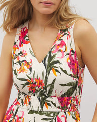 Riviera Surplice Maxi Bra Dress - LE TIGRE TROPIC PARCHMENT | Soma Women