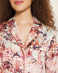 Long-Sleeve Notch Collar Pajama Top - WALK IN THE PARK M CHAMP | Soma Women