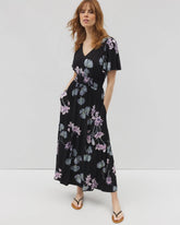 Oasis Midi Bra Dress - FLORAL HAVEN BLACK | Soma Women